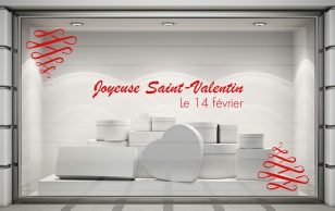 Sticker Saint-Valentin - Arabesques
