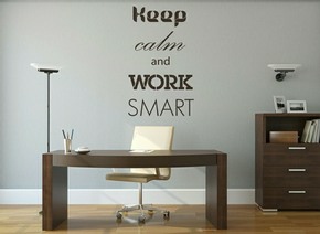 Sticker de bureau - Keep Calm and Work Smart sticker-bureau.jpg