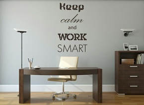 Sticker de bureau - Keep Calm and Work Smart sticker-bureau.jpg