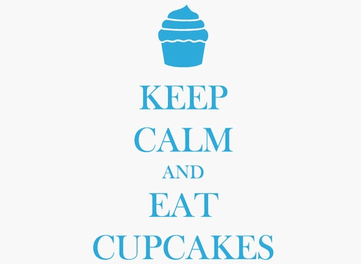 Sticker adhésif Keep Calm and Eat Cupcakes sticker-eat-cupcakes.jpg