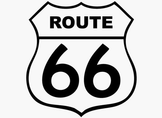 Sticker Route 66 - Adhésif découpé, sans fond sticker-route-66.jpg